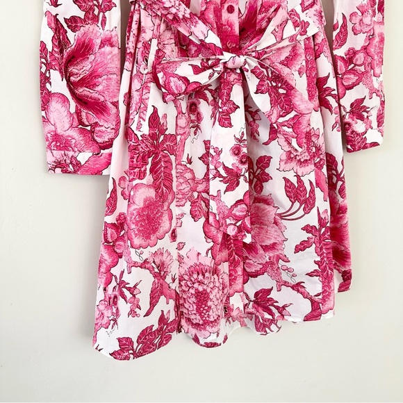 DVF Sandrah ruffled floral-print cotton-poplin mini dress - Picture 6 of 14